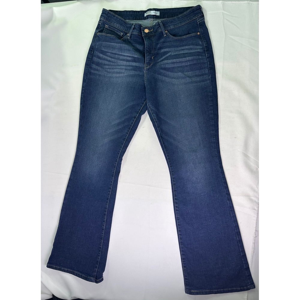 Signature Levi Strauss‎ Totally Shaping Bootcut Jeans Dark Wash Womens 14M Y2K